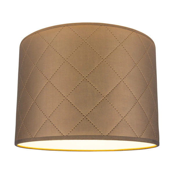 Lampshade Cylinder E27 H30 Gold Synthetic Fabric A0936