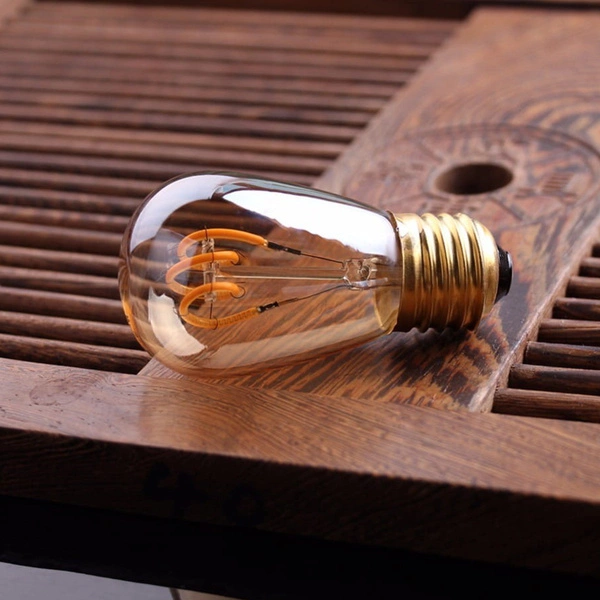 LED spiral bulb E27 ST14 0,5W filament SPIRALA VINTAGE | warm color