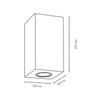 Wooddream Wall Kinkiet 2xGU10 Max.6W Dąb Olejowany 2071274