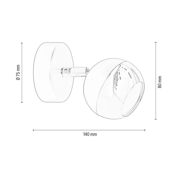 Bianca Wall Lamp 1xGU10 Max.50W Chrome Metal/White Metal 2502128