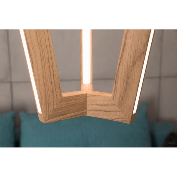 Lampa Wisząca Leif ''In&Out'' 6xLED 24V Zintegrowana 4000lm 3000K 43W Dąb Olejowany/Przezroczysty Kabel PCV 1539274