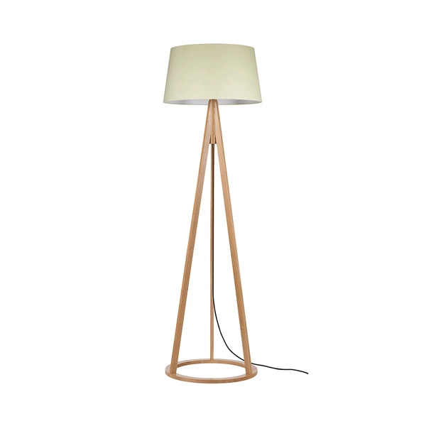 Konan Floor Lamp 1xE27 Max.60W Oiled Oak/Anthracite/Cream 6422174