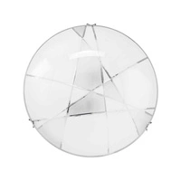 Dakota Ceiling Lamp Incl. 1xLED Integrated 2600lm 2700K 30W Chrome Metal/White-Transparent Glass 4395112