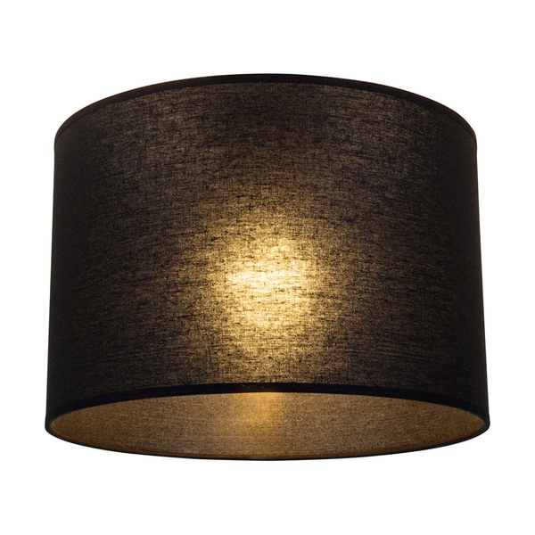Lampshade Cylinder E27 H30 Black Fabric A0309