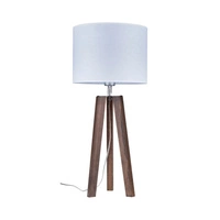 Lotta Lampa Stołowa 1xE27 Max.60W Orzech/Transparentny PVC/Biały 94301076