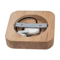 Sunniva Ceiling Lamp Incl. 1xLED Integrated  300lm 3000K 5W Stained Pine Brown/Black Metal 4017411200000