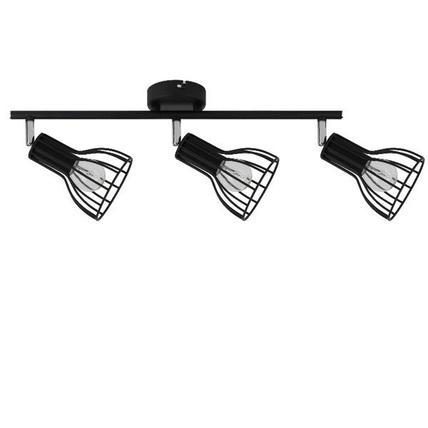 Lampa listwa czarna z drutu 3pkt MEGAN 75cm 2743304