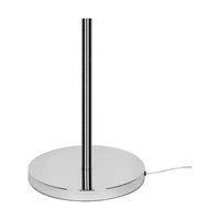 Lampa podłogowa Dove 1xE27 maks. 60W chromowany metal/przezroczysty kabel PVC/szary klosz z tkaniny 124500128