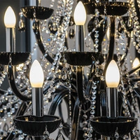 Queen Chandelier 35xE14 Max.40W Black/Chrome 9140354