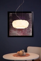 Lampa wisząca Terra 1xE27 maks. 60W chromowany metal/przezroczysty kabel PVC/białe szkło 9902102