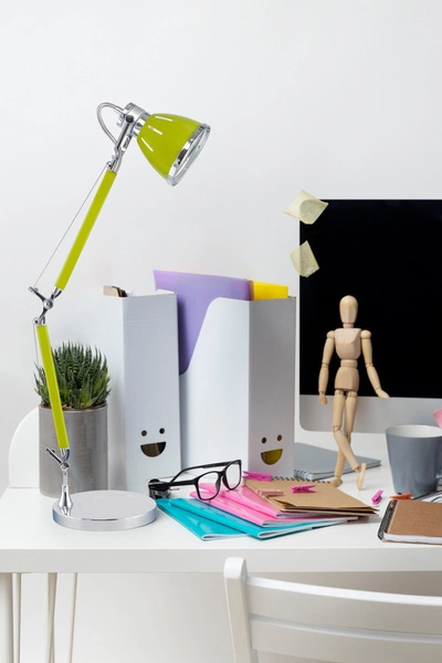 Jerona Table Lamp 1xE27 Max.60W Green Metal/Chrome Metal 7050109