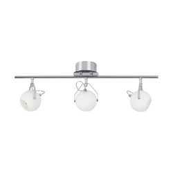 Ida Ceiling Lamp Incl. 3xLED Integrated 1200lm 2700K 3W Chrome Metal/White Glass 2760328