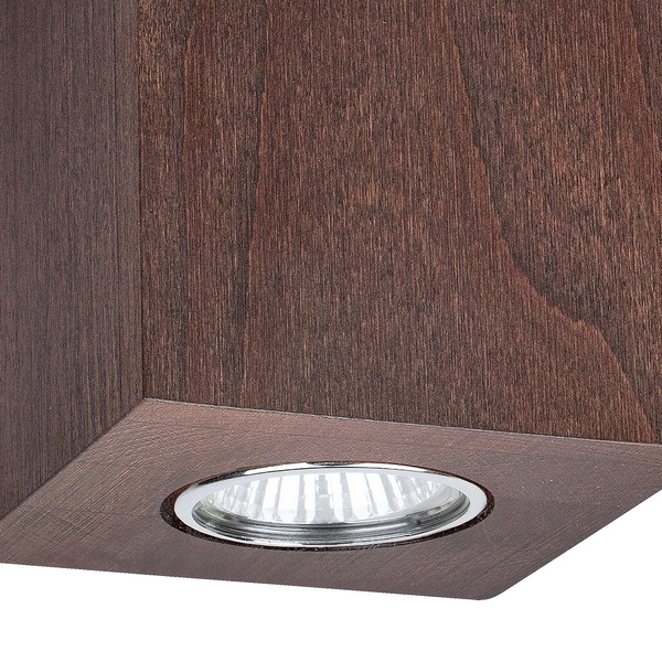 Wooddream Square Ceiling Lamp 1xGU10 Max.6W Walnut Beech Wood 2076176