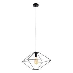 Gaia Pendant Lamp 1xE27 Max.60W Black Metal/Black PVC Cable 1840104