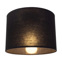 Lampshade Cylinder E27 H35 Black Cotton A0217