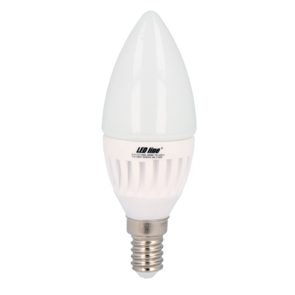 Żarówka świecowa LED E14 7W 2700K 630lm C37 | ciepła