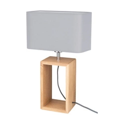 Cadre Table Lamp 1xE27 Max.25W Oiled Oak/Black/Grey 7711174