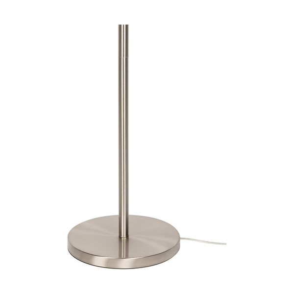 Eros Floor Lamp 1xE27 Max.60W 1xLED Integrated 160lm 3000K 3W Satin Metal/White Fabric Shade/Transparent PVC Cable 1232127