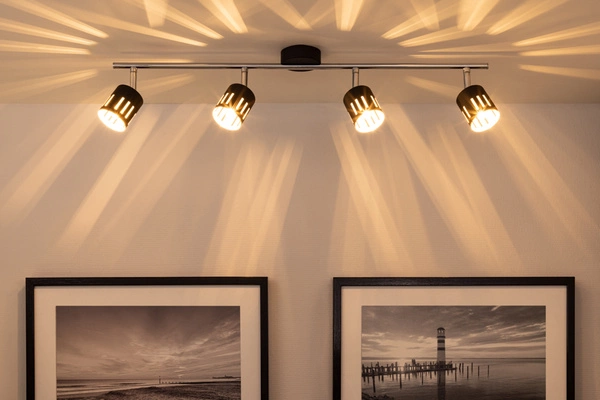 Ulrika Ceiling Lamp Incl. 4xG9 Max.28W Chrome Metal/Black Metal 2744404