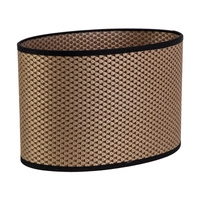 Lampshade Oval 1xE27 H20 Brown-Black/Gold L250/W170 H165 A1537