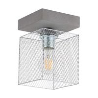 Gittan Wall Lamp 1xE27 Max.60W Gray Concrete/Chrome Metal 8172136