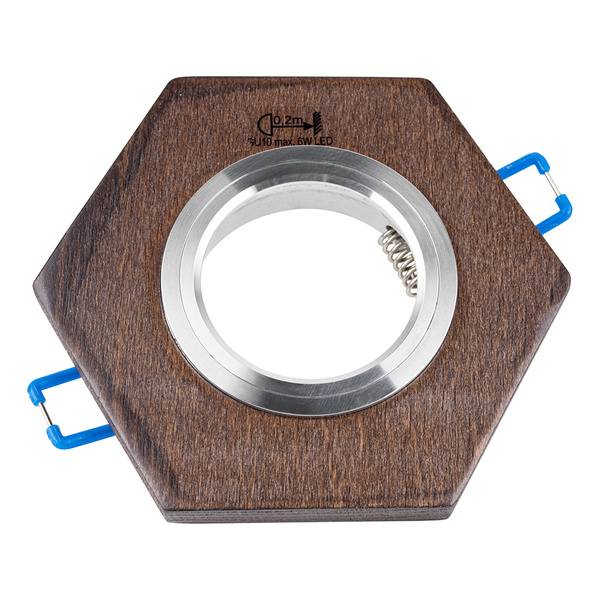 Vitar Wood Downlight 1xLED GU10 Max.6W Walnut Beech Wood