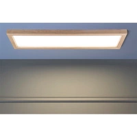 Vivica Square Ceiling Lamp 1xLED Integrated 4600lm 4000K 45W Oiled Oak/White Synthetic Material 2087074