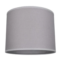 Lampshade Cylinder E27 H35 Light Gray Cotton A0230