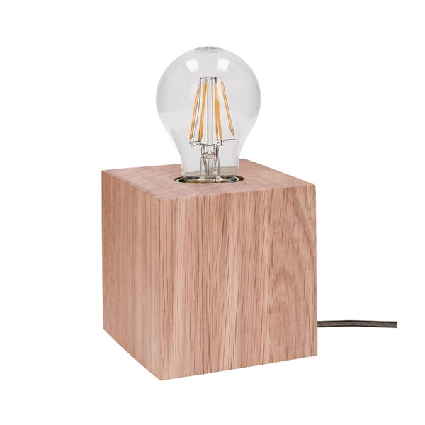Trongo Square Lampa Stołowa 1xE27 Max.25W Dąb Olejowany/Antracyt 7171174