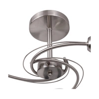 Pisa Ceiling Lamp 3xE27 Max.60W Satin Metal/White Glass 8280327