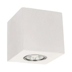 Concretedream Square Lampa Sufitowa Incl.1xLED GU10 5W Beton Biały 2576137