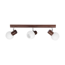 Karin Ceiling Lamp 3xE14 Max.40W Walnut Beech Wood/White Glass 2231376