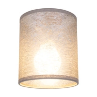 Lampshade Cylinder E27 H20 Silver Synthetic Fabric A1269