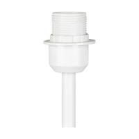 Table Lamp Base 1xE27 Max.60W White Metal/Black PVC Cable 7240102B