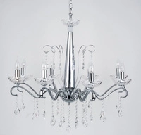 Alessa Ceiling Lamp 8xE14 Max.40W Chrome Metal/Transparent Glass 9014828