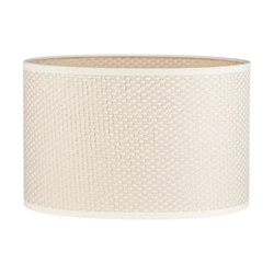 Lampshade Oval 1xE27 H20 Cream With Silver Thread L250/W170 H165 A1525