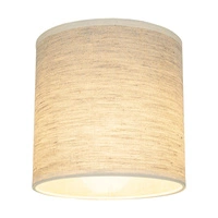 Abażur Cylinder E27 H20 Beżowy Lniany A1241