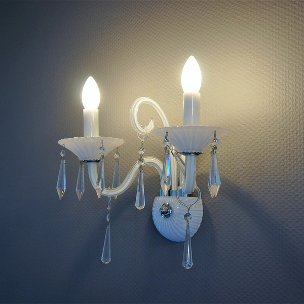 Rosano Wall lamp 2xE14 Max.40W White/Transparent/Chrome 5193202