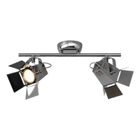 Photo Ceiling Lamp Incl. 2xGU10 LED 5W Chrome Metal 2584228