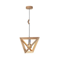 Trigonon Pendant Lamp 1xE27 Max.60W Oiled Oak/Anthracite/Braided 1271174