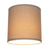 Lampshade Cylinder E27 H25 Brown Fabric A1252