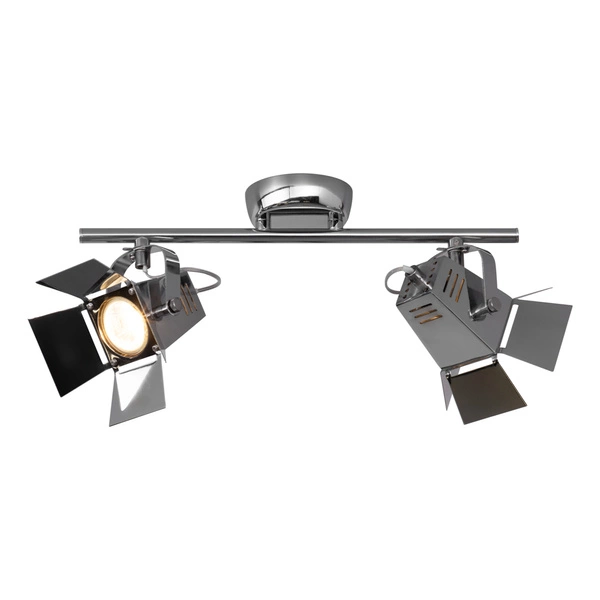 Photo Ceiling Lamp Incl. 2xGU10 LED 5W Chrome Metal 2584228