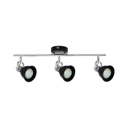 Anita Ceiling Lamp 3xGU10 Max.50W Chrome Metal/Black Metal 2766304