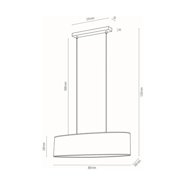 Hoja Pendant Lamp 2xE27 Max.40W Oiled Oak/Transparent PVC Cable/Multicolor Wallpaper 17470274