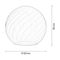 Klosz E14 Białe Szkło G0605