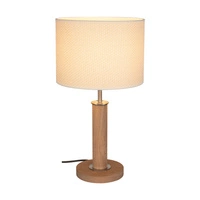 Benita Lampa Stołowa 1xE27 Max. 40W Dąb Olejowany/Nikiel Mat/Kremowy-Srebrny 7017400511528