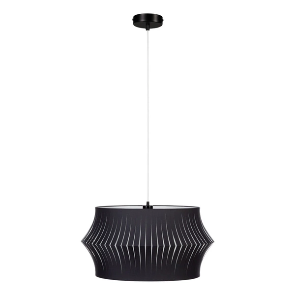 Lotus Pendant Lamp 1xE27 Max.60W Black/Transparent PVC/Anthracite