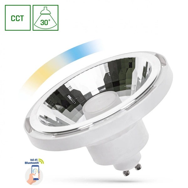 LED bulb AR111 / GU10 10W CCT+DIMM smart function | white