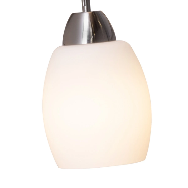 Kinkiet Pisa 1xE27 Max.60W Metal satynowy/białe szkło 8280127