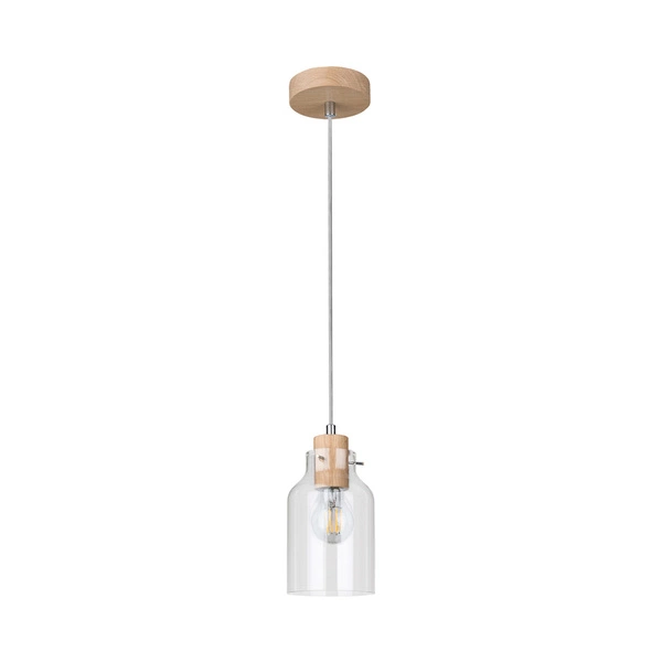 Alessandro Wood Pendant Lamp 1xE27 Max.60W Oiled/Transparent Oak 1760174